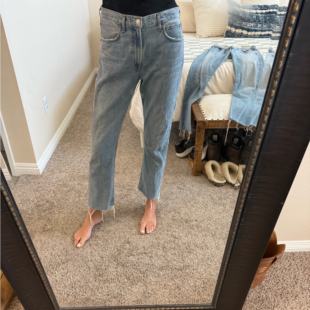 AGOLDE Cherie straight leg Women's Blue Jeans
